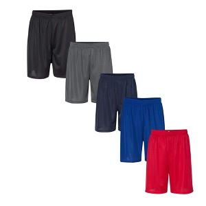 EG PRO 5 Pack Men Shorts Mesh 7" Gym Workout Athletic Running - 1 of 4