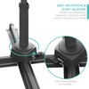 Best Choice Products 10ft 360-Degree Solar LED Lit Cantilever Patio Umbrella, Outdoor Hanging Shade - 2 of 4