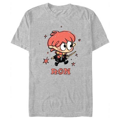 Men's Harry Potter Ron Starry Cartoon T-shirt : Target