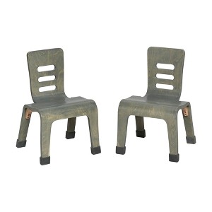 ECR4Kids Bentwood Chair, 10in Seat Height, 2-Pack - 1 of 4