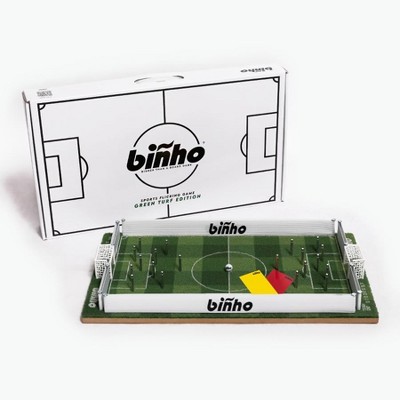 Binho Board Classic Board Game Stadium Stripes Edition - 2-Player Fast-Paced Finger Flicker Pinball Family Board Games - Portable Tabletop Sports Game