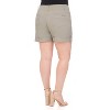 Rekucci Curvy Woman Slimming Cuffed Shorts – Pull-On Mid-Rise with Pockets - 3 of 3