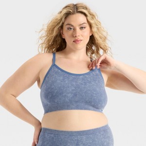 Women's Seamless Bralette - Colsie™ Dark Blue - 1 of 3