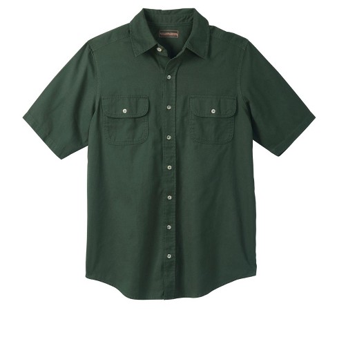 Boulder Creek By Kingsize Men's Big & Tall Short Sleeve Shirt - Big - 9xl,  Forest Green : Target
