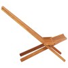 vidaXL Folding Patio Lounge Chair Solid Acacia Wood - 3 of 4