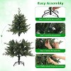 4 Ft Christmas Tree with Lights, Prelit Artificial Tree with 265 Realistic Fir Branch Tips 150 LED, Easy Assembly Hinged Xmas Tree for Indoor Outdoor - 4 of 4