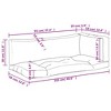 vidaXL Pallet Sofa Cushions 3 pcs Gray - 4 of 4