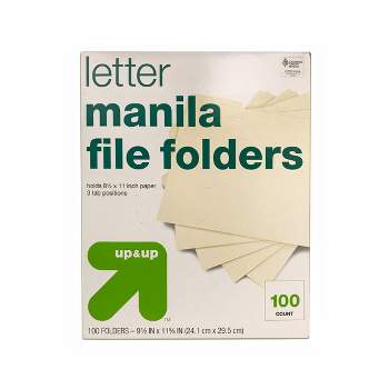 100ct Manila File Folders - up & up™