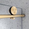 Frameless Shower Door: Fixed and Sliding Panels, 70mm Stainless Pulleys, Soft-Close, Easy-Clean, Safe - 4 of 4