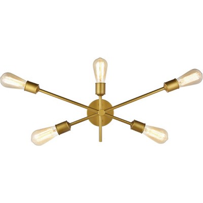Elegant Lighting Axel 5 Lights Brass Wall Sconce
