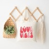 City Creek Prints Love Vibes Stars Canvas Tote Bag - 15x16 - Natural - 2 of 2