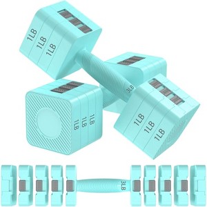 5-Level Adjustable Dumbbell Set, Hand Weights for Full Body Workout, Home Gym Free Weights - 1 of 4