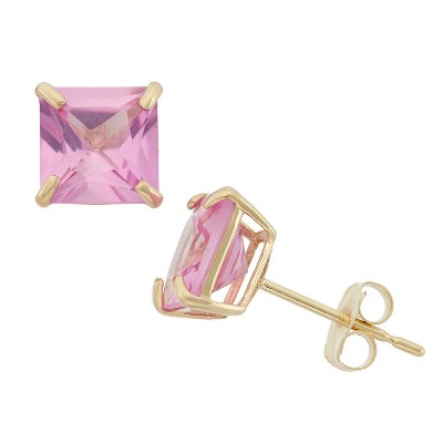 pink sapphire-yellow gold