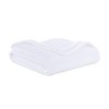 50"x60" Velvetloft Throw Blanket True White - Berkshire Blanket & Home Co.: Heavyweight, Machine Washable, Soft Velvet - 3 of 3