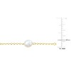 EVERLY JEWELRY  |   Yellow Plated Sterling Silver 2.81 CT TGW Blue Sapphire, Garnet & Green Onyx & Cultured Freshwater  Pearls Necklace - 3 of 4