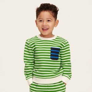 Toddler Stripe Pullover Sweatshirt - kate spade new york x Target Green/White - 1 of 4