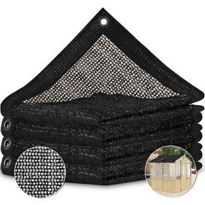 EAGLE PEAK 50 Percent UV Protection Plant Shade Cloth Black Tarp for EAGLE PEAK Wood Greenhouse, Black - 1 of 4