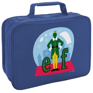 Elf Snow Globed Insulated Soft Sided Lunch Box - 1 of 4