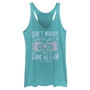 Womens Harry Potter Luna You’re Just As Sane as I Am Racerback Tank - 1 of 4