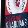 MLB Cleveland Guardians Baseball Logo Glass Framed Panel - 4 of 4