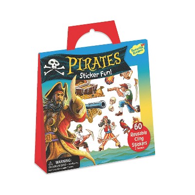 MindWare Pirates Resuable Sticker Tote - Stickers - 62 Pieces