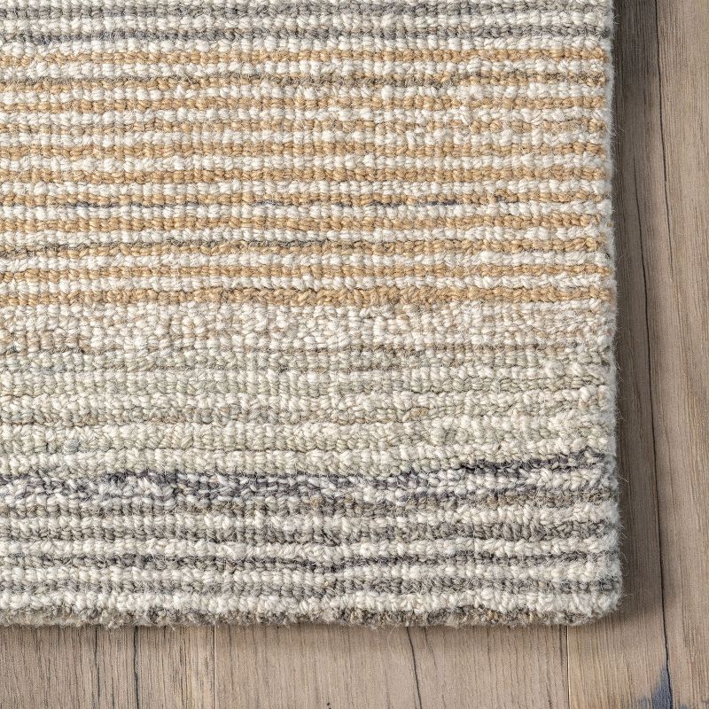 Arvin Olano x RugsUSA - Deco Striped Tile Wool Area Rug, 6 of 12