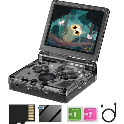 Voacle RG35XXSP Flip Retro Handheld Game Console ,3.5 Inch IPS Screen Linux System Built-in 64G TF Card 5532 Games