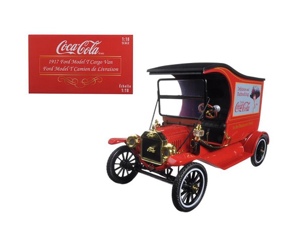 1917 Ford Model T Cargo Van Coca-Cola Drink Delicious" 1/18 Diecast Model Car by Motorcity Classics"