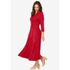 Jessica London Women's Plus Size Pullover Wrap Sweater Dress - 3 of 4