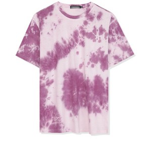Lars Amadeus Men's Summer Tie-Dye Design Tee Short Sleeves Hip Hop Printed T-Shirt - 1 of 4