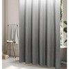 Ombre Shower Curtain Bathroom 3D Embossed Textured Fabric Modern Farmhouse Chic Soft Cloth Set with Hooks 72x72 - 2 of 4