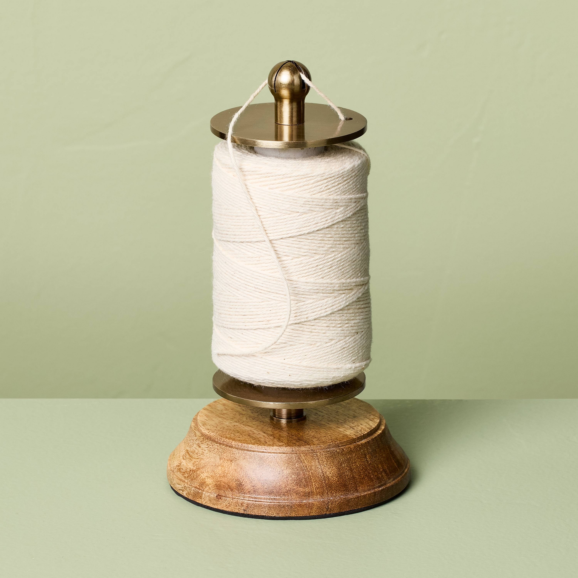 Wood and Brass Finish Twine Holder - Hearth & Hand™ with Magnolia