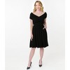 Unique Vintage Women's Shirred Swing Dress - 4 of 4