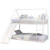 Kumasinova Bunk Bed Twin over Twin,House Bunk Bed with Ladder and Slider,Metal Slats Bunk Support for Dormitory,Bedroom,No Box Spring Needed - 2 of 4