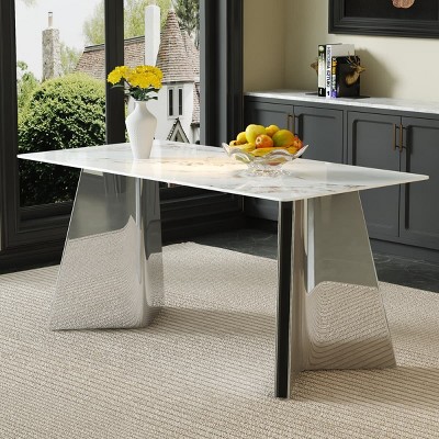 Avatar 31.5'' Modern Cross Leg Round Dining Table,Occasional Table,Two Piece Removable Top, Matte Finish Iron Legs-The Pop Home