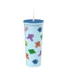 Zak Designs Toy Story 4 24oz Stainless Steel Double Wall Vacuum Cleary Straw Tumbler - 2 of 4