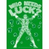 Boy's Batman St. Patrick's Day Riddler Who Needs Luck Distressed T-Shirt - 2 of 4