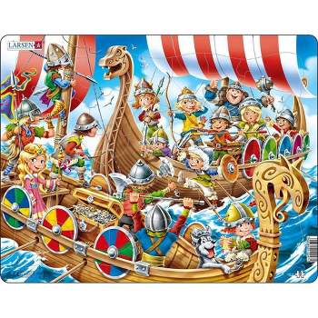Larsen Puzzles Vikings Kids Jigsaw Puzzle - 30pc