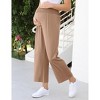 Clearlove Maternity High Waisted Wide Leg Pants with Elastic waistband Comfortable Stretch Palazzo Pants for Pregnant Women - 4 of 4