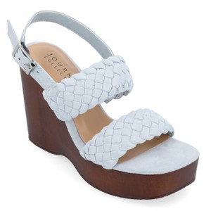 Journee Collection Womens Ayvee Buckle Platform Wedge Sandals - 1 of 4