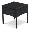 Probe Hues 3 Piece Rattan Seating Group with Cushions and Table - 3 of 4