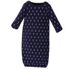 Hudson Baby Infant Boy Cotton Gowns, Sailor Whale, Preemie-Newborn - 4 of 4