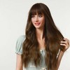Jessie's Wig 28 Inch Wavy Bang Synthetic Wigs Light Brown Color 1 Pc/Pack - 4 of 4