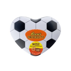 Reese's Valentine's Soccer Heart Tin - 3.1oz - 1 of 3