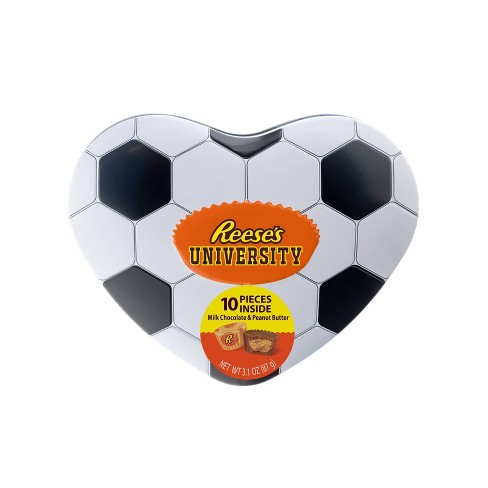 Reese's Valentine's Soccer Heart Tin - 3.1oz - image 1 of 3