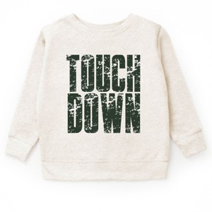 Touch Down Block Distressed - Youth Graphic Sweatshirt - 1 of 3