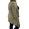 Women's Long Sleeve Hooded Cardigan - honeyme - 2 of 3