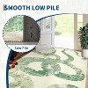 Coucheta Washable Runner Rug - Non-Slip Kitchen Rug, Low Pile Ultra Thin Hallway Carpet, Machine Washable Snake Print - 4 of 4