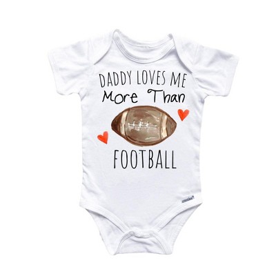 Football Love Onesie® Baby Boy Girl Clothes Infant Bodysuit Funny Cute Newborn GS1