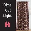 HLC.ME Florence Floral & Birds Back Tab Rod Pocket - Light Blocking Darkening Window Curtains, Set of 2 - 4 of 4